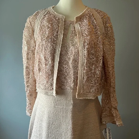Kay Unger | Dresses | Nwt Gorgeous Blushgold Kay Unger Dress With Matching  Bolero | Poshmark